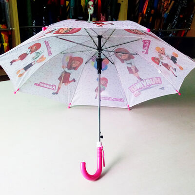 Ombrello compatto per bambini con maniglia di plastica e diametro aperto inferiore a 90 cm con stampa personalizzabile per bambini