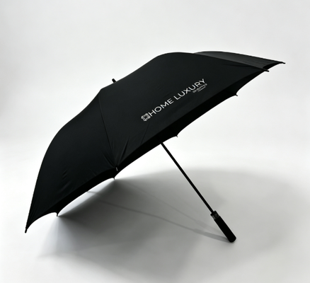 Stampa Personalizzata Ombrello da Golf Antivento Completamente in Fibra di Vetro con Design a Doppia Tenda