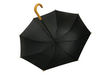 Maniglia di legno dell'auto del bastone di forma aperta diritta dell'ombrello J per le donne degli uomini 23&quot;