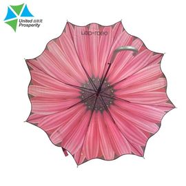 Lunghezza aperta 70-100cm di rosa dell'ombrello del bastone della forte auto compatta per i giorni piovosi