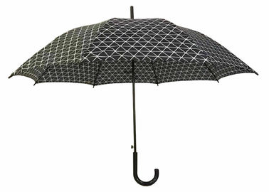 Costole aperte dell'asse del metallo dell'ombrello del bastone dell'auto del gancio a J per il tempo di lustro della pioggia