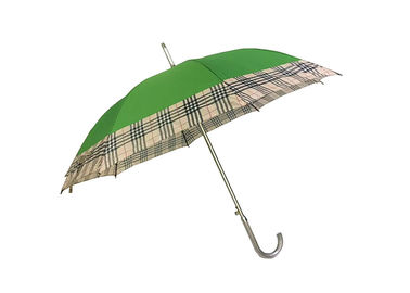 Ombrello di alluminio del tessuto di seta naturale dell'osso, fulmine inossidabile dell'ombrello a scatto automatico resistente