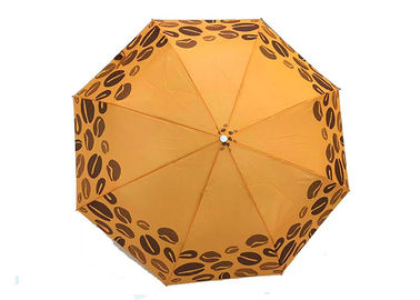 A 21 pollici vicino aperto piegante leggero arancio del manuale di alluminio dell'ombrello