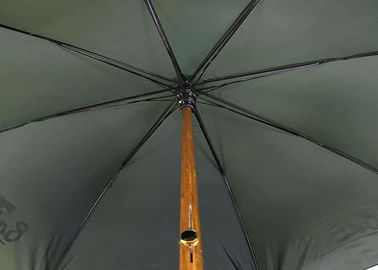 La pagina a 23 pollici del metallo dell'ombrello di legno della maniglia del bastone di J ha personalizzato la progettazione di logo
