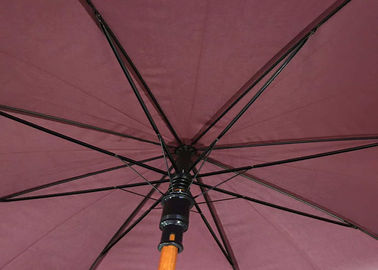 Forte extra durevole di legno portatile dell'ombrello della maniglia di Brown per i venti pesanti