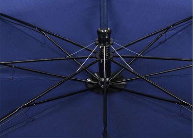 2 ombrelli su ordinazione di volta di golf di logo, ombrello di golf per pioggia con la copertura della conduttura di Relective