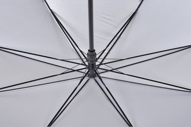 Maniglia curva plastica promozionale lunga su misura degli ombrelli di golf del bastone di logo