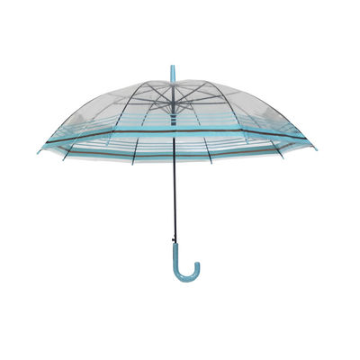 Maniglia aperta automatica 23&quot; di J ombrello trasparente della pioggia di POE