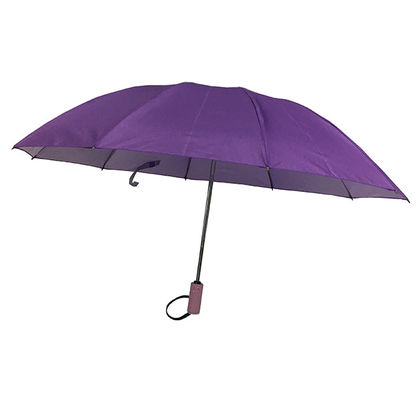 Doppio ombrello di viaggio invertito delle costole della vetroresina tessuto di seta naturale