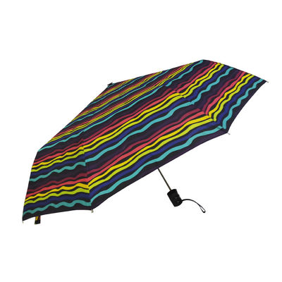 Trasferimento di calore che stampa gli ombrelli pieganti del tessuto di seta naturale 190T con progettazione della banda