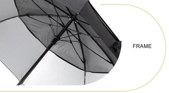 Tessuto di seta naturale aperto automatico di TUV RPET un ombrello di due strati