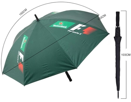 manuale EVA Handle Fiberglass Ribs Umbrella aperta di 130cm