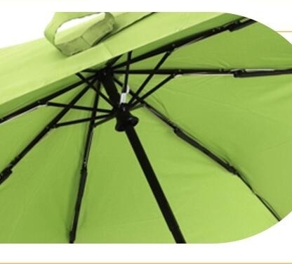 21&quot; ombrello pieghevole automatico della maniglia di x8k delle doppie costole di bambù della vetroresina