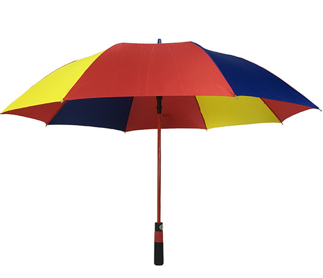 ombrello di colore dell'arcobaleno del tessuto di seta naturale 190T di 130cm con le costole della vetroresina
