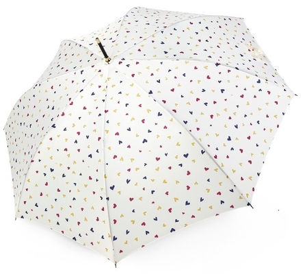 Ombrello lungo della pioggia del tessuto di seta naturale del diametro 105CM per le signore