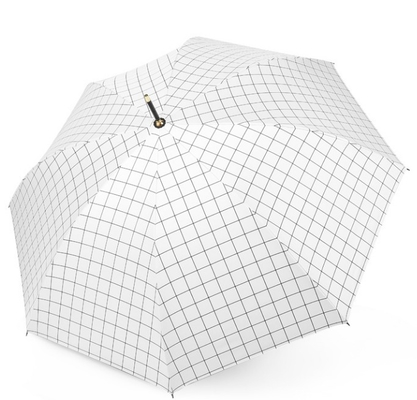 Ombrello lungo della pioggia del tessuto di seta naturale del diametro 105CM per le signore