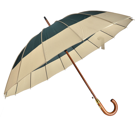16 ombrello aperto automatico del tessuto di seta naturale di legno dell'asse RPET delle costole