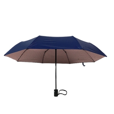 UPF che ricopre ombrello piegante automatico di doppie costole della vetroresina