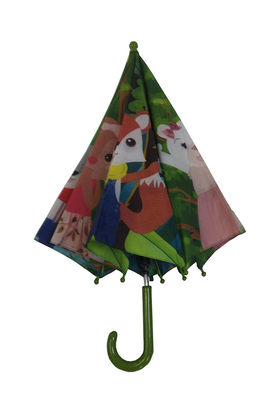 Piccolo tessuto di seta naturale della struttura del metallo un ombrello di due strati per i bambini