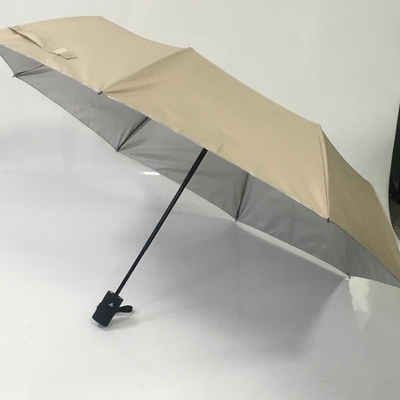 190T ombrello di protezione di Sun del tessuto di seta naturale UPF30+ con rivestimento UV