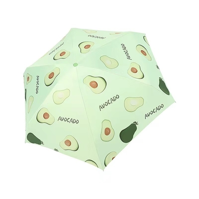 Anti tessuto di seta naturale UV Mini Capsule Umbrellas With Case di piegatura 190T