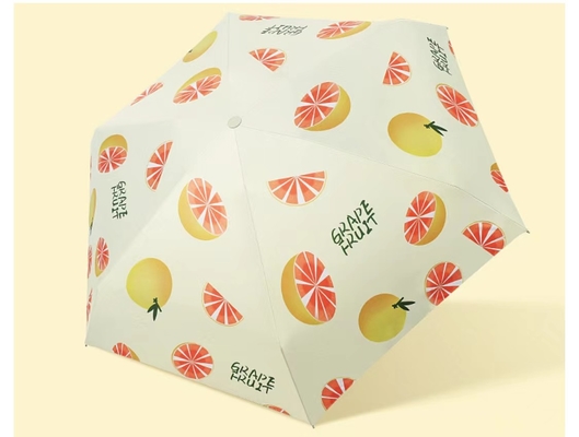 Anti tessuto di seta naturale UV Mini Capsule Umbrellas With Case di piegatura 190T