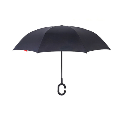 Strato invertito inverso dell'ombrello della maniglia 190T di C doppio dentro - 49&quot; fuori antivento arco