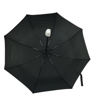 Doppio diametro antivento 95cm di colore del nero dell'ombrello delle costole della vetroresina