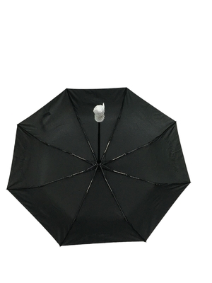 Doppio diametro antivento 95cm di colore del nero dell'ombrello delle costole della vetroresina