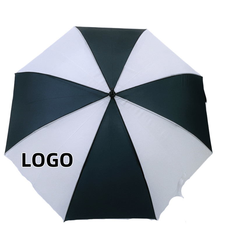 27 pollici 8 costole Logo personalizzato promozione ombrelloni da golf con telaio e albero in fibra di vetro