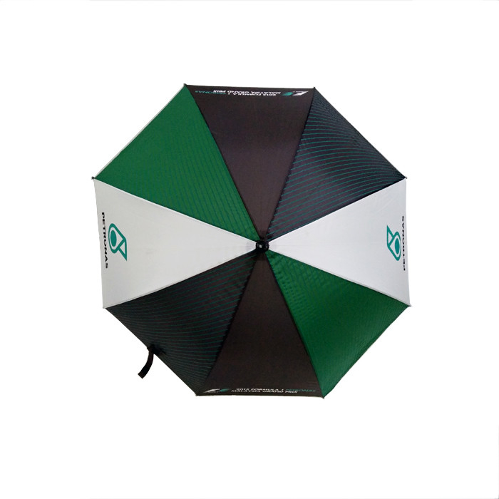 27 pollici x 8k Nero Matto Fibra di vetro Cornice Golf Ombrello Pubblicità Ombrello Colore Cositura Logo personalizzato
