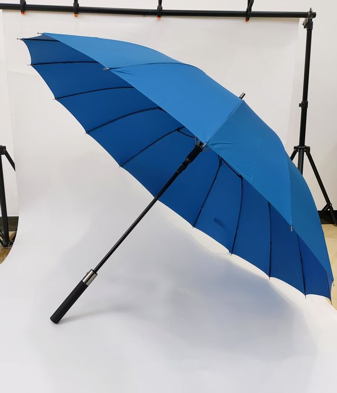 29 Inches Durable and Stylish Compact Golf Umbrella Pongee Fabric and Fiberglass Frame，Color Customization