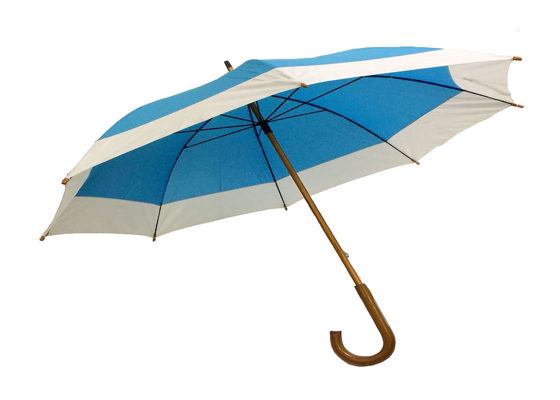 Vento aperto di estensione J del bastone della maniglia dell'auto di legno robusta dell'ombrello resistente