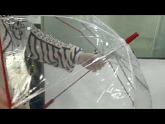 Ombrello personalizzato trasparente economico all'ingrosso per bambini