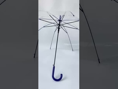 23 pollici, 8K, manico colorato per ombrello, cornice colorata, ombrello trasparente per la pioggia