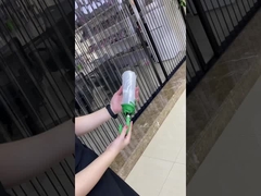 Manicomio minimalista, ombrello trasparente a tre pieghe, 21 pollici, facile da portare